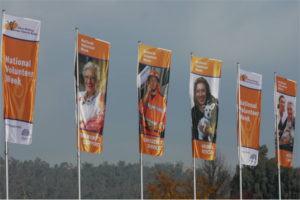 National Volunteer Week Flags
